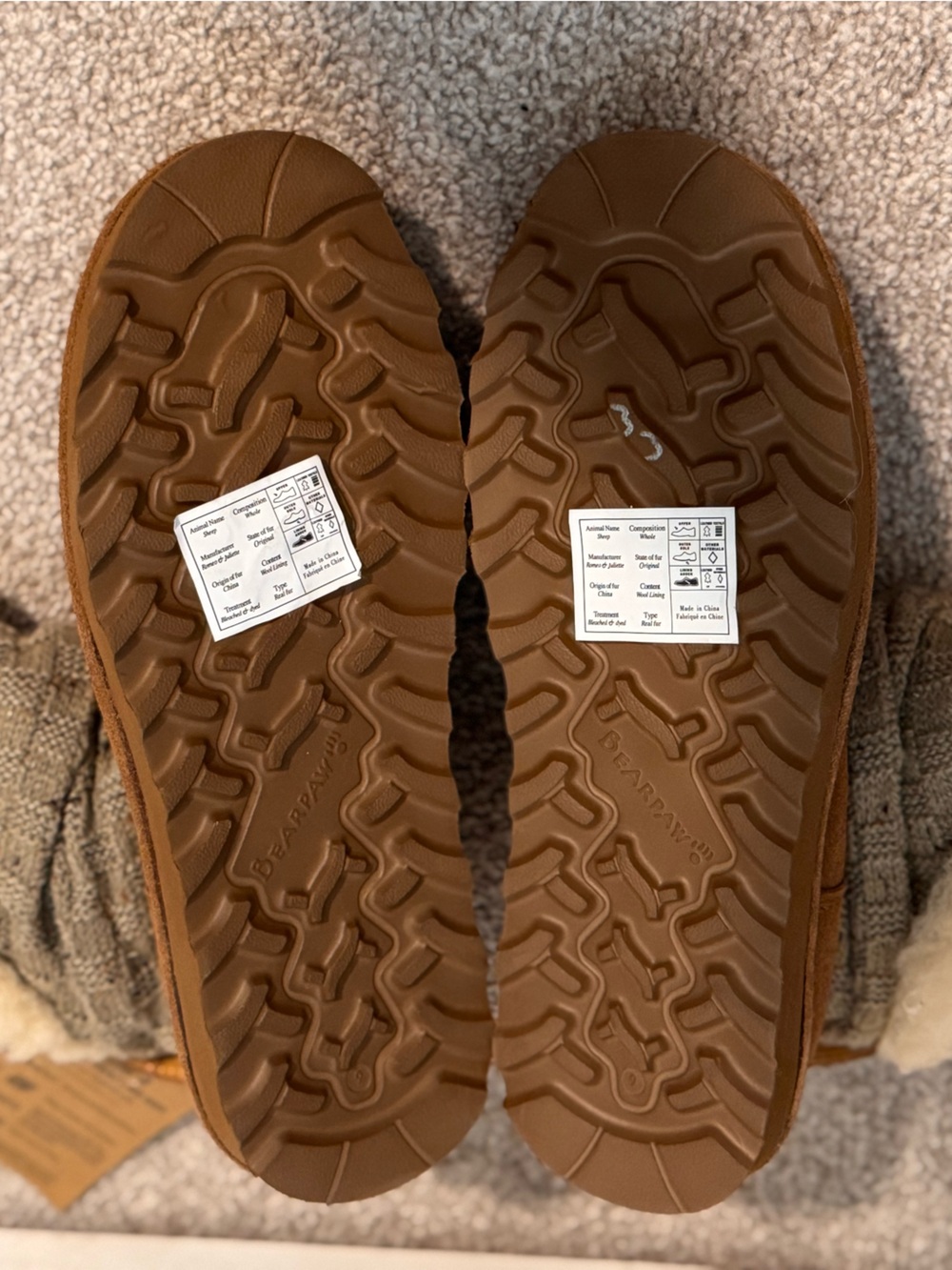 Women’s Bearpaw Virginia 7” Tall Slouchy Winter Bootie - Size 9 - Picture 7 of 8